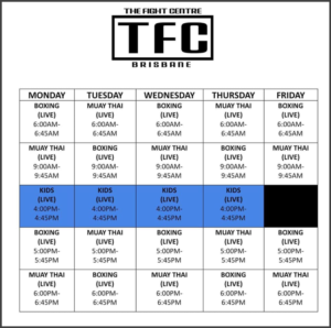 TFC Timetable