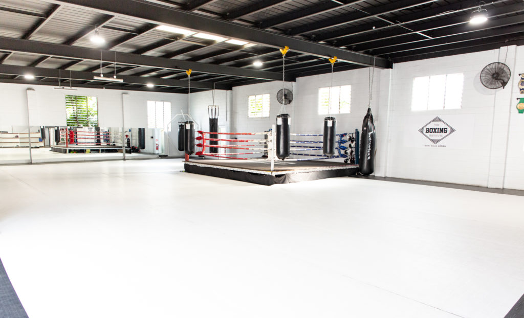 The wide BJJ mat area of the old TFC gym